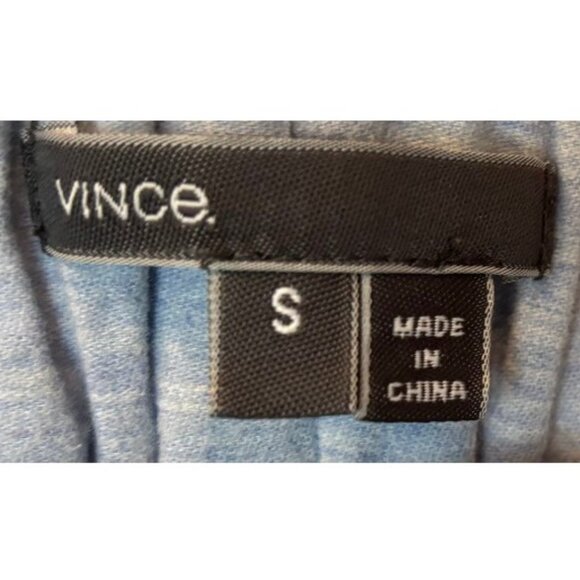 Vince light blue belted cotton slim tapered leg pants size S - Picture 4 of 5